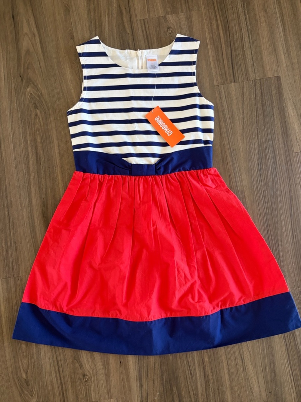 NWT Gymboree Sz 8 Patriotic Red White Blue Nautical vacation dress